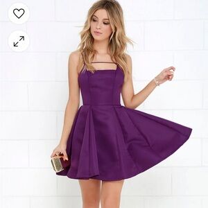 Lulu’s purple cocktail dress